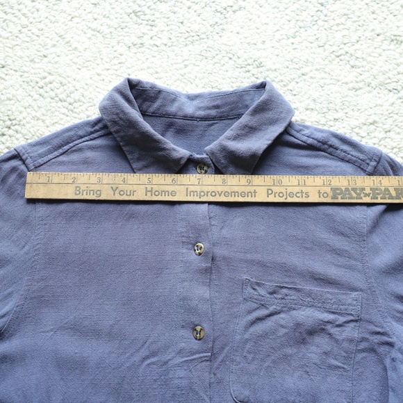 Rhythm Blue Button Up Shirt XS - Picture 8 of 12